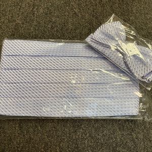 CArdi Perwinkle Venetian Cummerbund and Bow Tie
